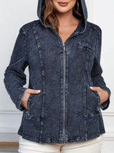 Veste à capuche en jean Noemi